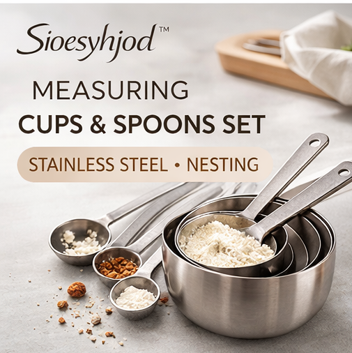 Sioesyhjod™ Heat Resistant Silicone Oven Mitts and Pot Holders Set, Quilted Kitchen Baking Gloves for Cooking and Baking